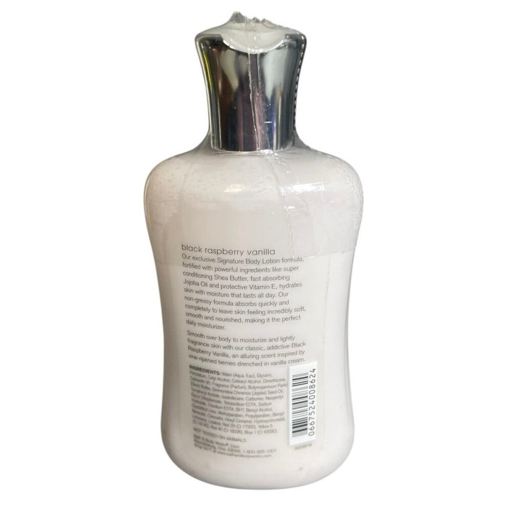 New Bath & Body Works Black Raspberry Vanilla Signature Collection Body Lotion - Picture 2 of 3